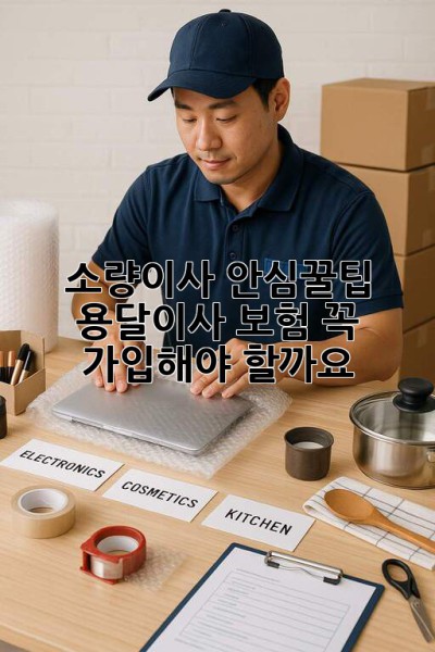 소량이사 안심꿀팁🍯 용달이사 보험, 꼭! 가입해야 할까요? 🤔