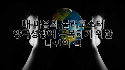 내 마음의 롤러코스터, 양극성장애 극복하기 위한 나만의 길