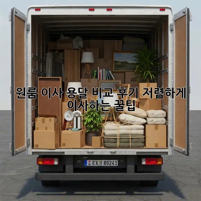 원룸 이사, 용달 비교 후기: 저렴하게 이사하는 꿀팁!