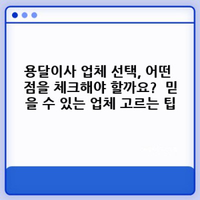 전라남도 나주시 세지면 내정리 원룸 이사, 용달이사 완벽 가이드: 비용, 준비물, 업체 선택까지!