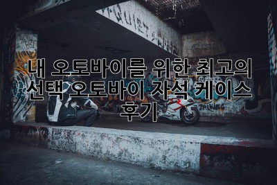 내 오토바이를 위한 최고의 선택! 오토바이 자석 케이스 후기