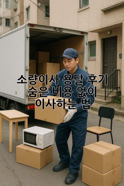 소량이사 용달 후기🚚💨: 숨은 비용 없이 이사하는 법!💰