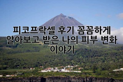 피코프락셀 후기: 꼼꼼하게 알아보고 받은 나의 피부 변화 이야기 ✨
