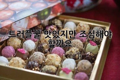 트러플꿀, 맛있지만 조심해야 할까요? 🤔