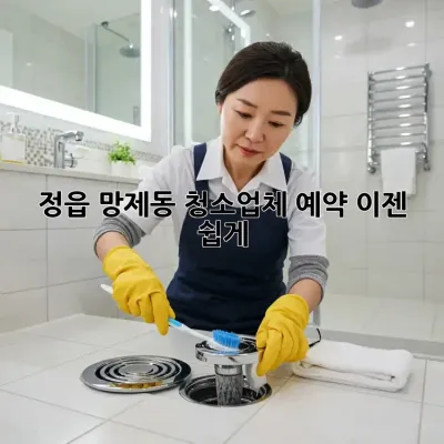 정읍 망제동 청소업체 예약, 이젠 쉽게!